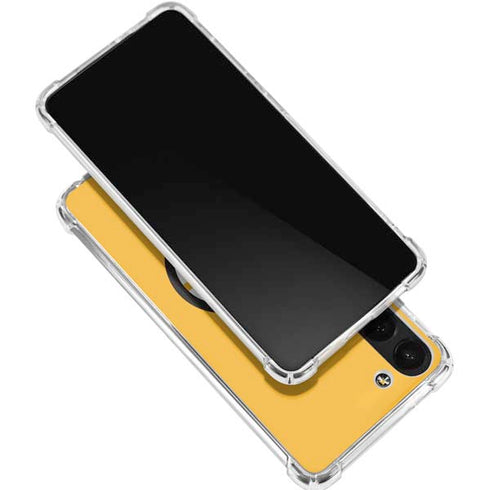 NHL Boston Bruins Solid Background Galaxy S24 FE Clear Case